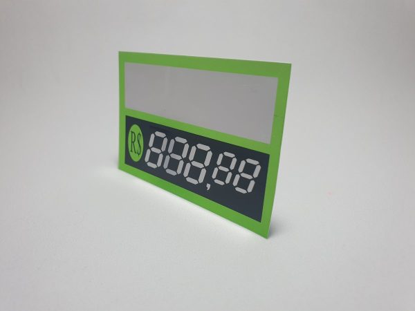 Etiqueta PVC C/Digito FLUORESCENTE Ref.:18