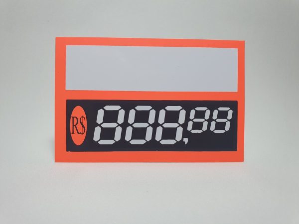Etiqueta PVC C/Digito FLUORESCENTE Ref.: 016 - Imagem 2