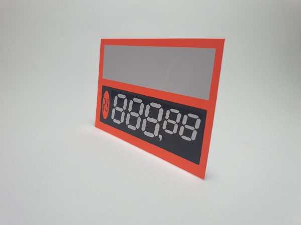 Etiqueta PVC C/Digito FLUORESCENTE Ref.: 016