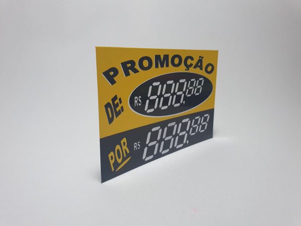 Etiqueta PVC C/Digito PROMOÇÃO MEDIO Ref.: 050