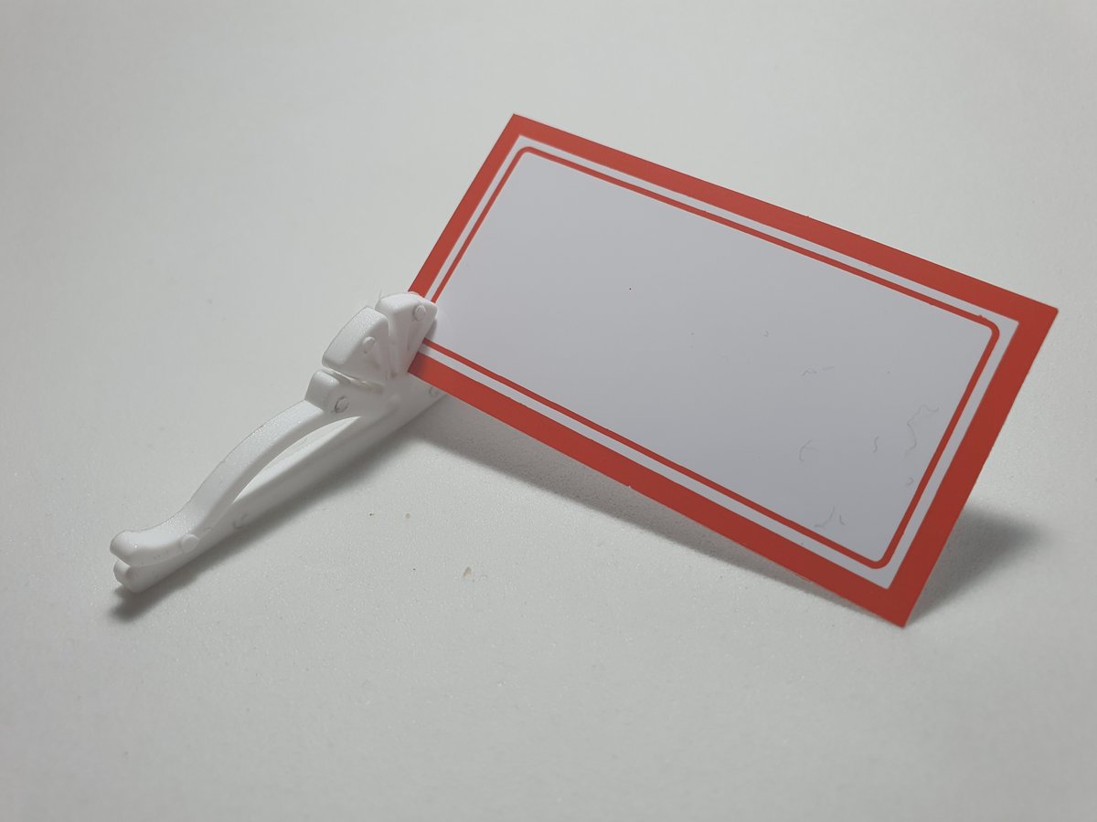 Porta Preço PARA CALÇADO REF 067-1 .BRANCO - Imagem 2