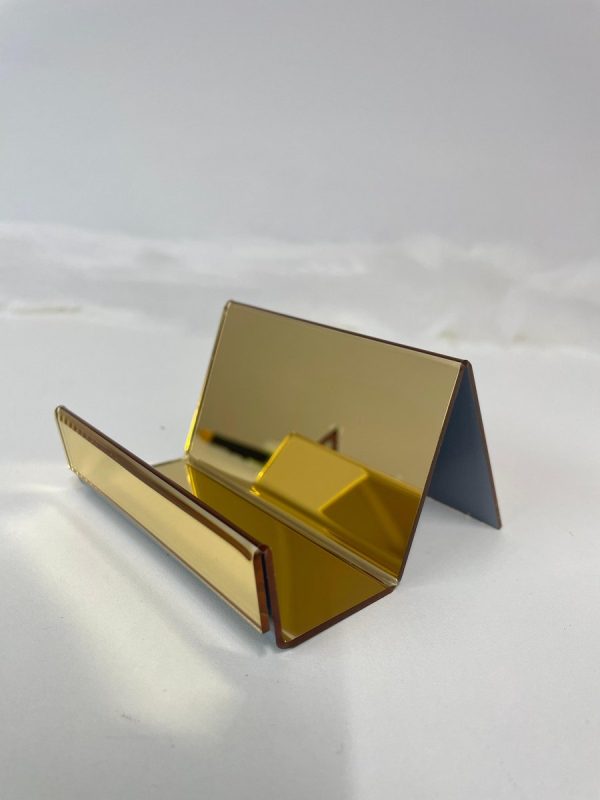 Porta Cartão Dourado Espelhado Ref.: 029-1